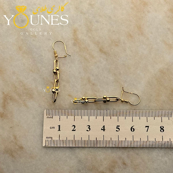 گوشواره طلا عصایی تیفانی